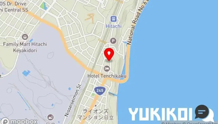 の地図 antica osteria aun イタリア料理店 で 日立市