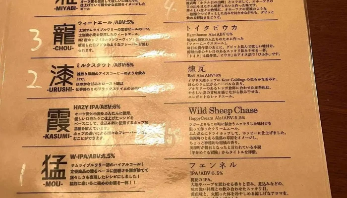 Brew Hive -  メニュー - 名寄市