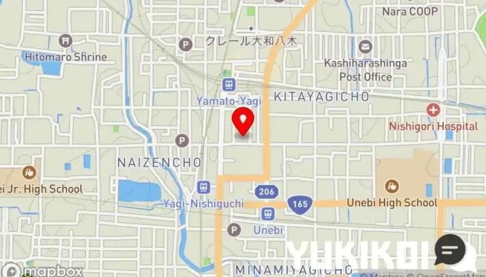 の地図 Farmers CAFE and GRILL｢奈良食堂｣-leaves- レストラン, イタリア料理店, 居酒屋 で 橿原市