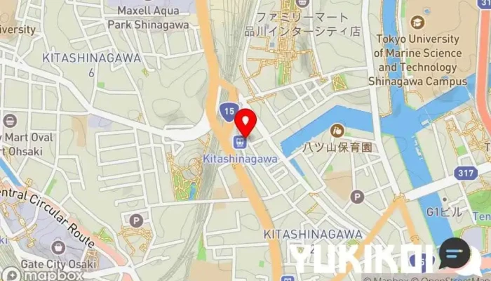 の地図 Fukuju イタリア料理店 で 品川区