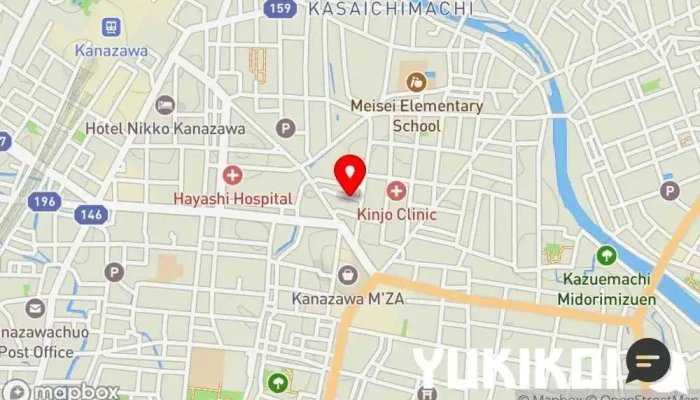 の地図 NEKOYANAGI ステーキハウス, レストラン で 金沢市