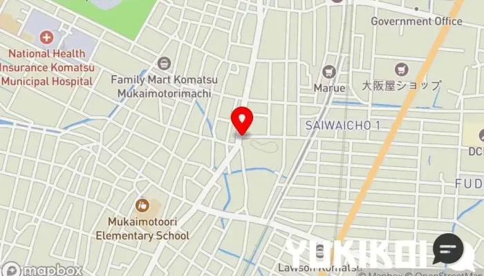の地図 Nostra pizza Suolico ピザ店 で 小松市