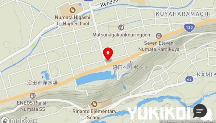 の地図 おおぎやラーメン沼田インター店 ラーメン屋, 麺類専門店 で 沼田市