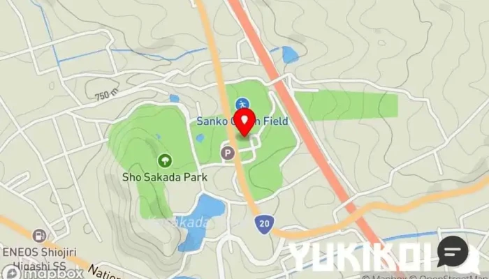 の地図 おさかだ食堂 和食店 で 塩尻市