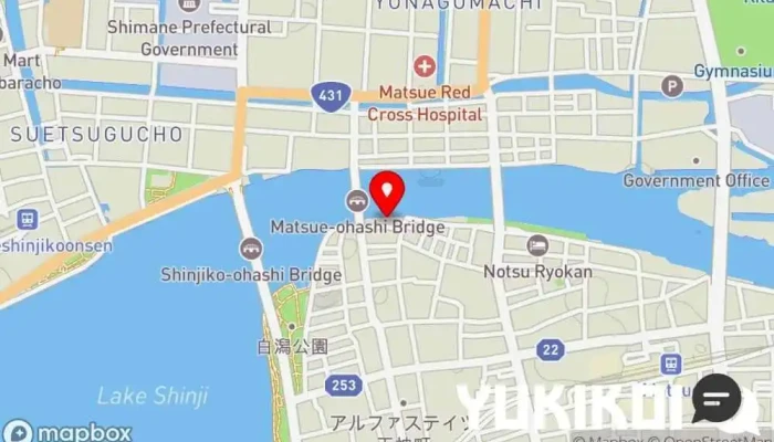 の地図 おでん 庄助 居酒屋, おでん店 で 松江市