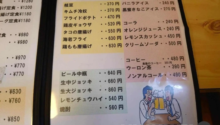 お好み焼きレストラン ふくだや -  メニュー - 萩市