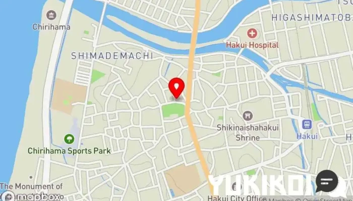 の地図 お食事処 川原 定食屋 で 羽咋市