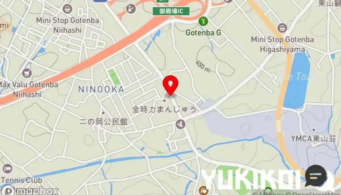 の地図 お食事処 金時亭 和食店 で 御殿場市