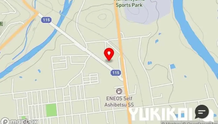 の地図 お食事処玉ちゃん 芦別店 定食屋 で 芦別市