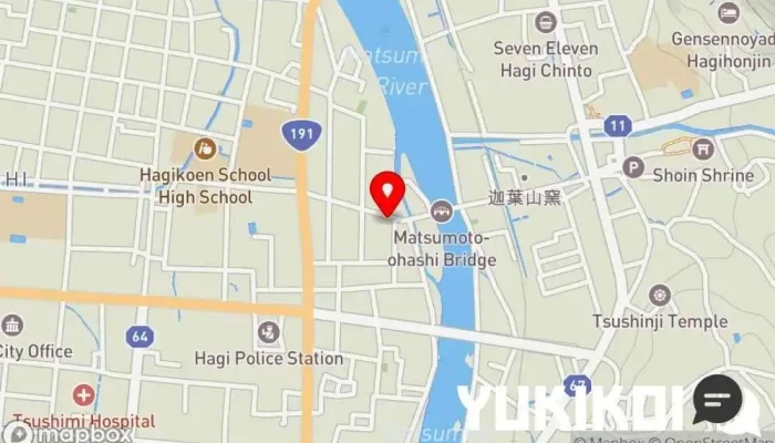の地図 からあげやカリッジュ 萩店 テイクアウト で 萩市