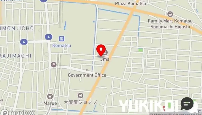 の地図 けっきょくなんなん 小松店 居酒屋 で 小松市