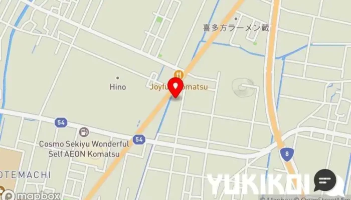 の地図 ごはんどき 小松店 定食屋, 中華麺レストラン, 日本式洋食レストラン, 蕎麦店, うどん屋 で 小松市