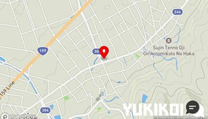 の地図 さくま お好み焼き店 で 中能登町