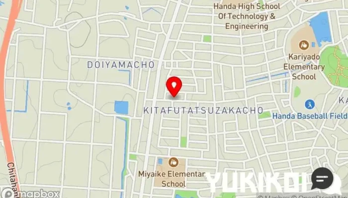 の地図 すし 笑魚亭 寿司店 で 半田市