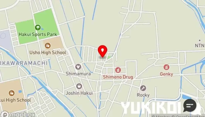 の地図 そば切り 多門 蕎麦店 で 羽咋市