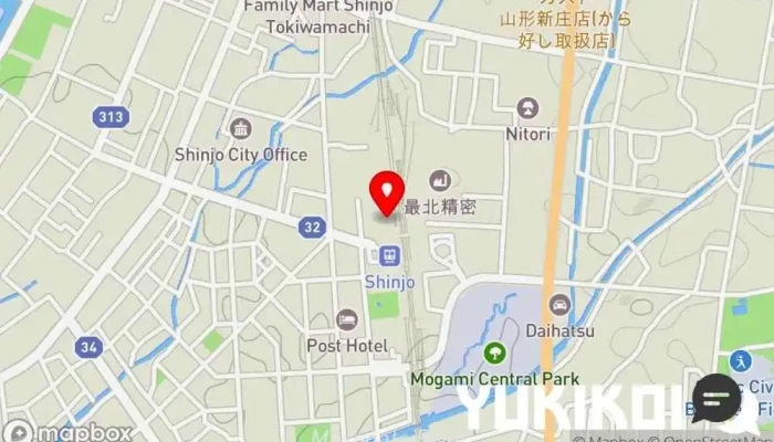 の地図 ちぇれんこ・ゆめりあ 定食屋, ラーメン屋 で 新庄市