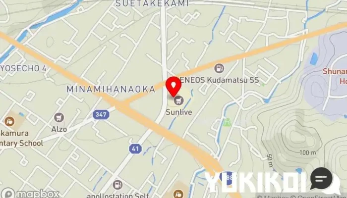 の地図 どんどん サンリブ下松店 うどん屋 で 下松市