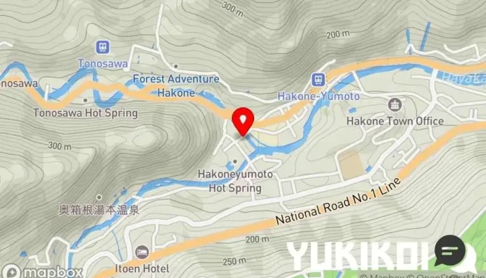 の地図 はつ花そば 本店 蕎麦店, レストラン で 箱根町
