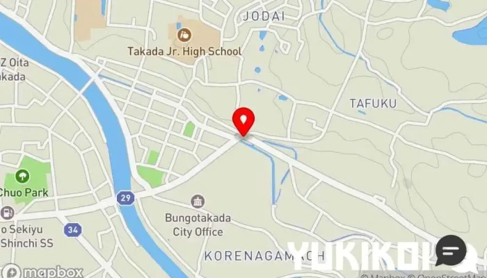 の地図 はんどめいど レストラン で 豊後高田市