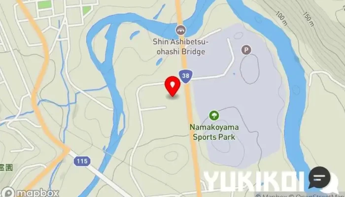 の地図 ひる川 蕎麦店 で 芦別市