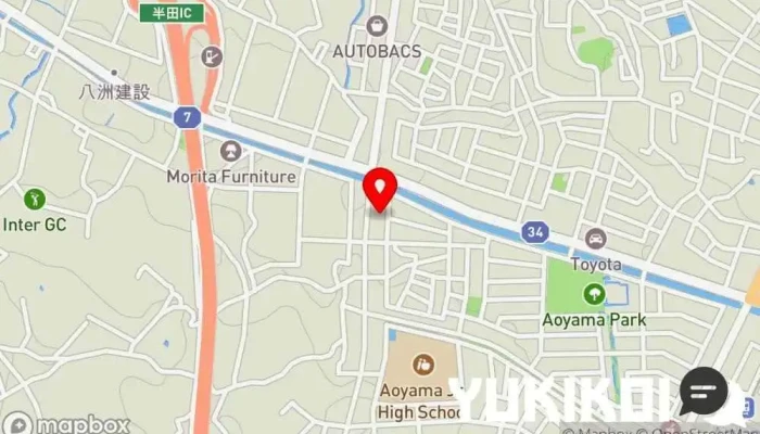 の地図 ふく丸 ふぐ料理店 で 半田市