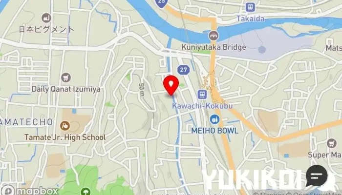 の地図 めい山季節一品料理 和食店 で 柏原市