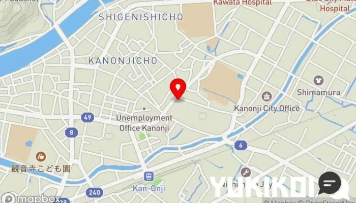 の地図 やきとりの扇屋 観音寺店 焼き鳥店, 居酒屋 で 観音寺市