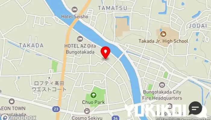の地図 やきとり豊島（お持ち帰り専門店） 鶏料理店 で 豊後高田市