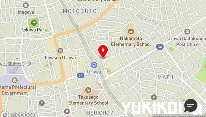 の地図 やまがたや 居酒屋, 和食店 で さいたま市