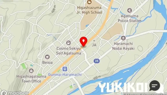の地図 らーめん みそ膳 原町店 ラーメン屋 で 東吾妻町