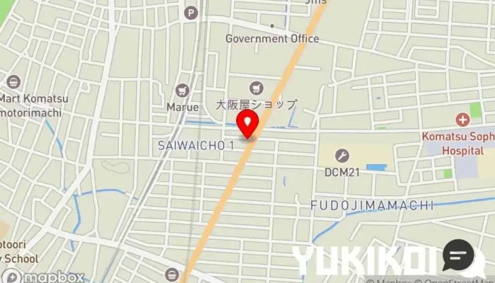 の地図 らーめん世界 小松店 ラーメン屋, 麺類専門店 で 小松市