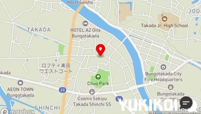 の地図 アーバンフォレストやわらぎ昭和の町店 レストラン で 豊後高田市