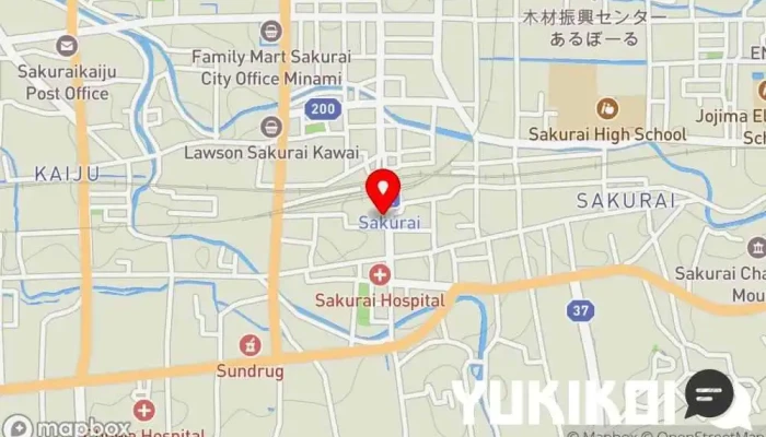 の地図 インド料理 YUMMY!! インド料理店 で 桜井市