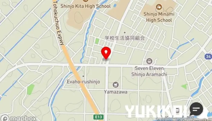 の地図 エンジェルズ カフェ・喫茶, レストラン で 新庄市