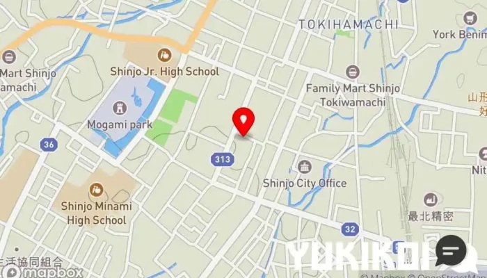 の地図 カフェ&ダイニング どんく モダン居酒屋レストラン で 新庄市