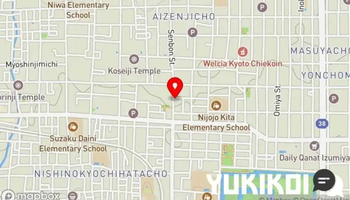 の地図 カフェレストラン OA ネパール料理店, アジア料理店, 点心店 で 京都市