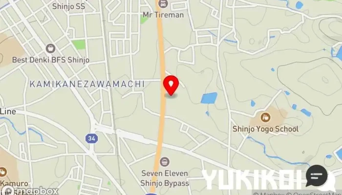 の地図 カレーハウス INDIAN RESTAURANT & BAR インド料理店 で 新庄市