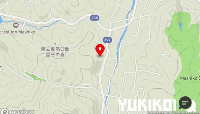 の地図 キッチン・スロープ レストラン, カフェ・喫茶 で 益子町