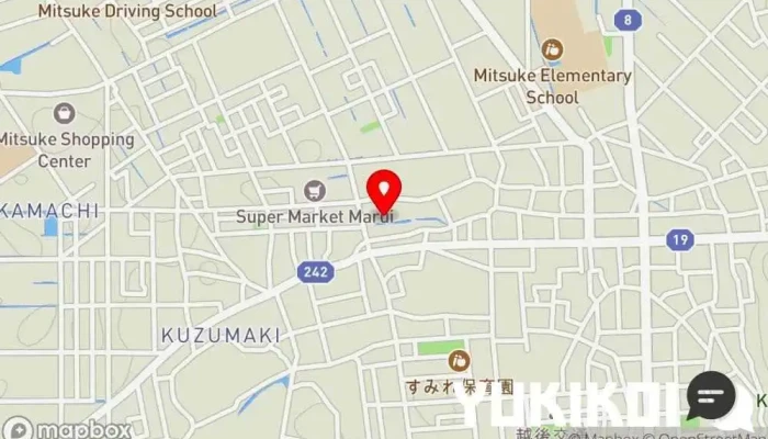 の地図 グランドール四季亭 料亭, 仕出し・ケータリング, 宅配/出前, レストラン, 結婚式場 で 見附市