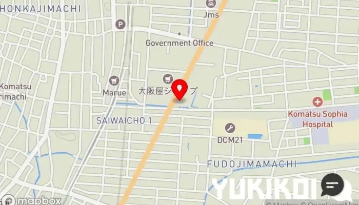 の地図 ケンタッキーフライドチキン小松店 ファースト フード店, カフェテリア, チキンショップ, チキン ウイング レストラン, 児童向けパーティー料理店, 宅配/出前, テイクアウト, レストラン, 軽食店 で 小松市