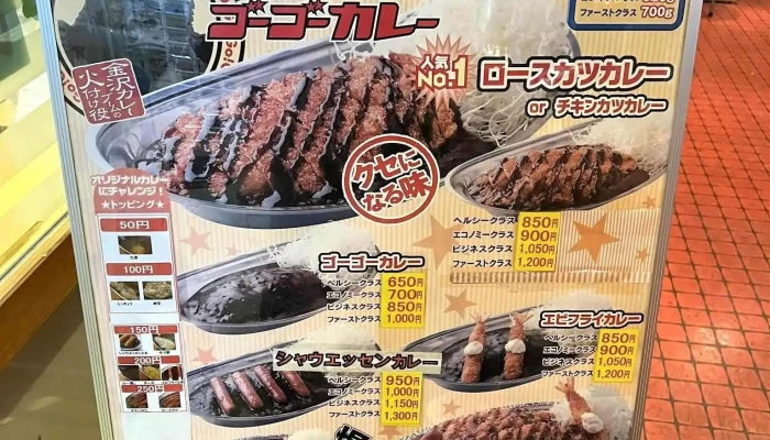 ゴーゴーカレー 羽咋スポーツプラザ店 -  メニュー - 羽咋市