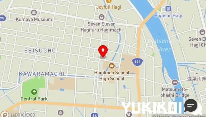の地図 サランポチャ sarang pocha 韓国料理店 で 萩市