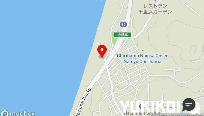 の地図 シーサイド今浜 レストラン で 宝達志水町