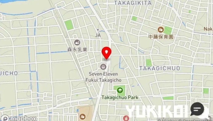 の地図 ソワン フランス料理店 で 福井市