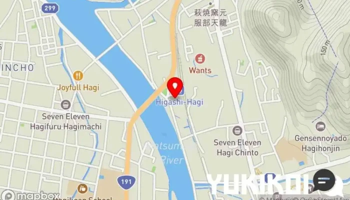 の地図 ダイニングまめた 和食店, 居酒屋, 天ぷら店 で 萩市