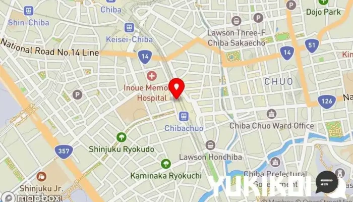 の地図 ダイニングレストラン ベリエール 洋食レストラン で 千葉市