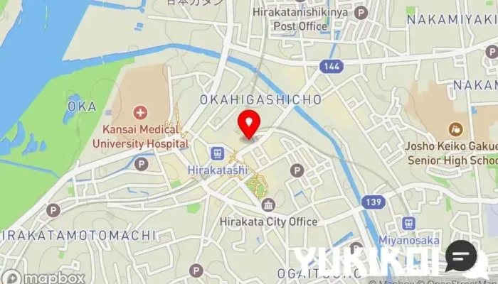 の地図 ディップラスナひらかたサンプラザ店 インド料理店, カレー店, 宅配/出前, テイクアウト で 枚方市