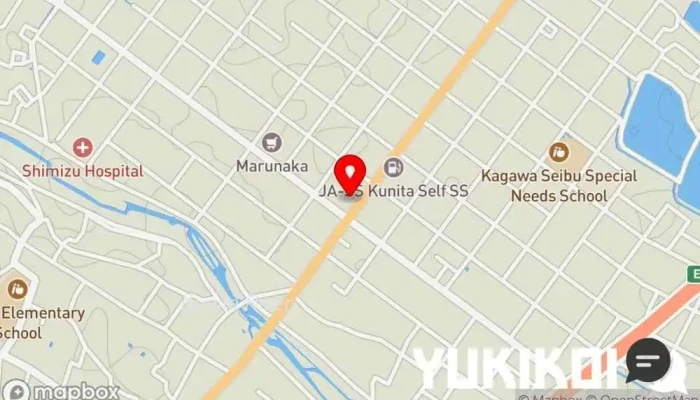 の地図 ドミノ・ピザ観音寺店 ピザ店 で 観音寺市