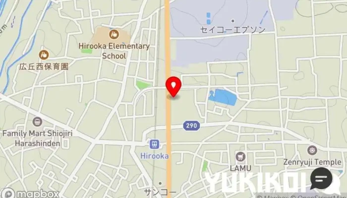 の地図 ハルピンラーメン塩尻広丘駅前店 ラーメン屋 で 塩尻市