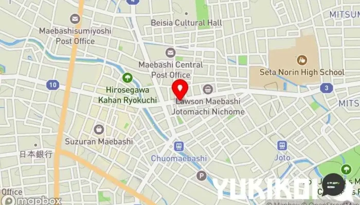 の地図 ヤルーモンゴルレストラン レストラン で 前橋市